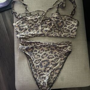 Frankie's Bikinis Leopard Print Bikini